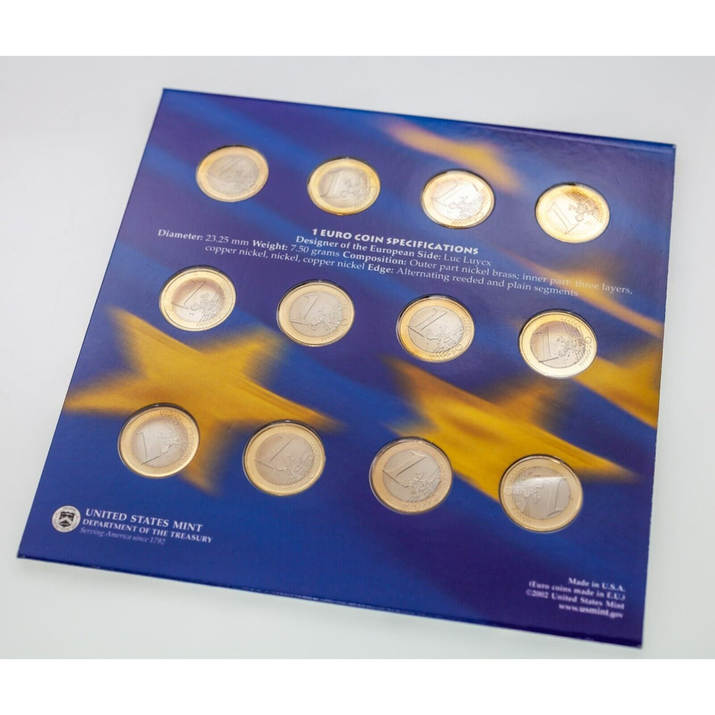 Lot of 2 US Quarter & Euro Collection In Original US Mint Packaging