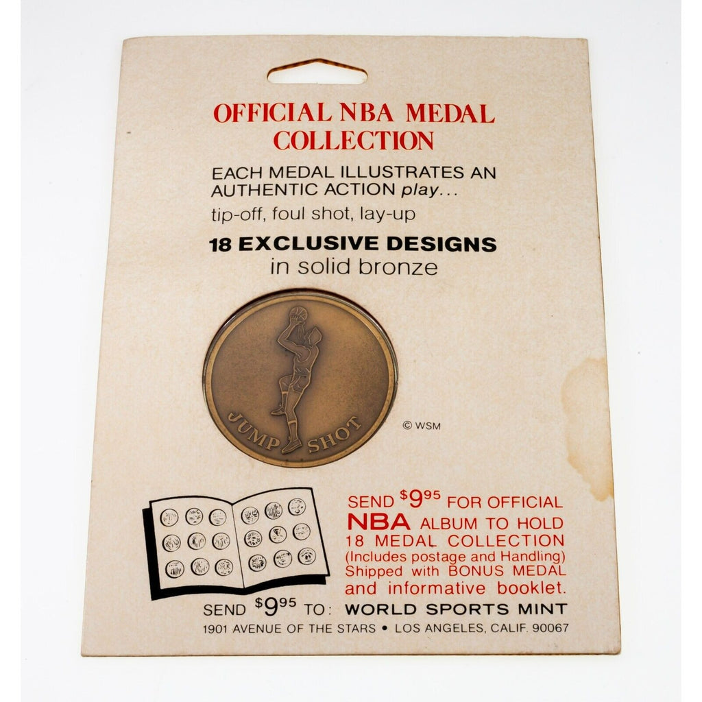 Three Official NBA Medal 39MM in BRONZE  By World Sports Mint