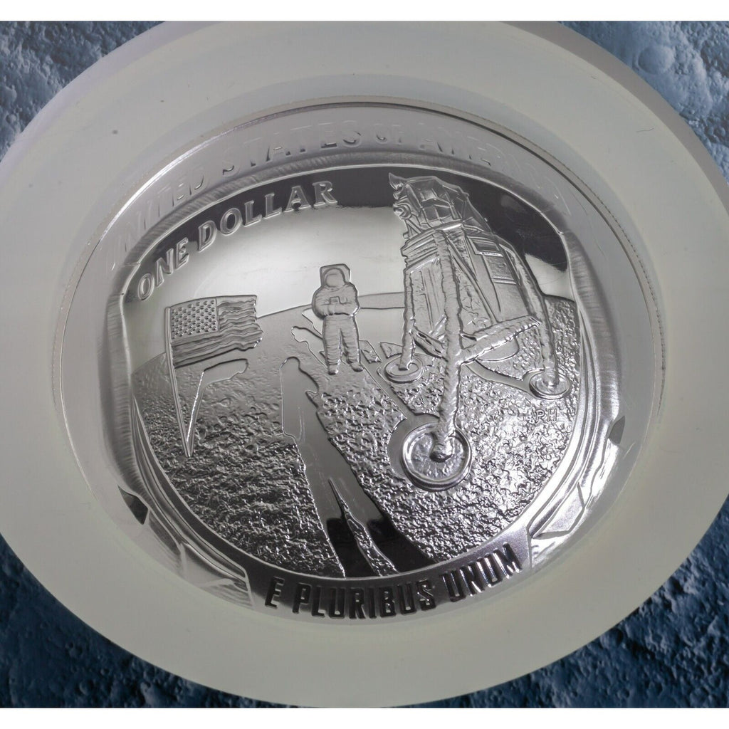 2019-P S$1 5 Oz. Apollo 11th 50th Anniversary 5 Oz. Commemorative NGC PF70 UCam