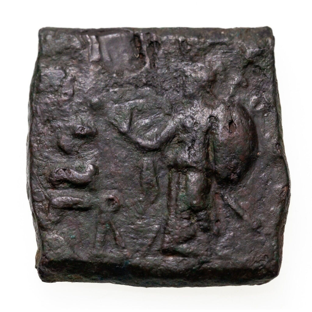 100-65 BC Indo-Scythian Empire, Vonones and Spalahores AE Hemiobol Coin (XF)