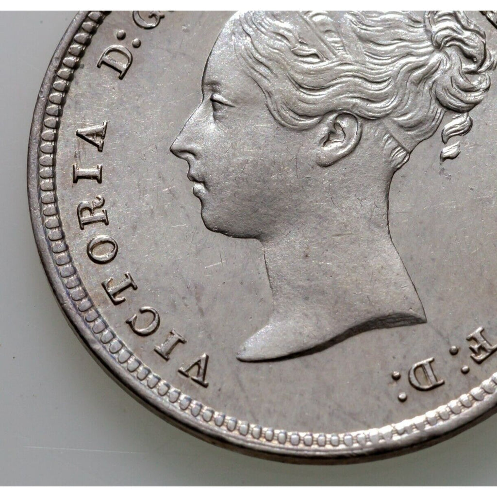 1871 Great Britain 4 Pence Silver Coin KM 732 Prooflike