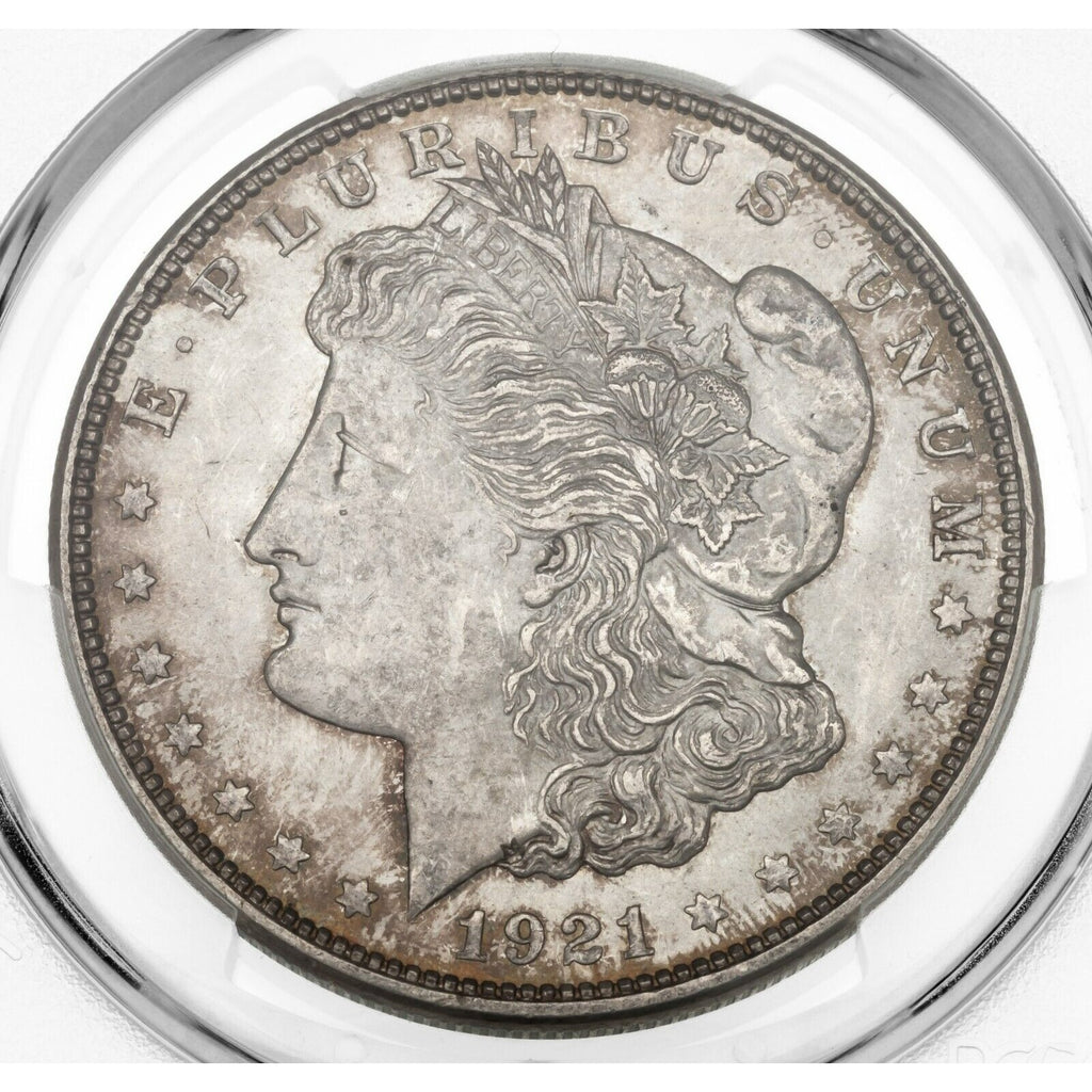 1921-D $1 Silver Morgan Dollar Graded by PCGS as MS-63