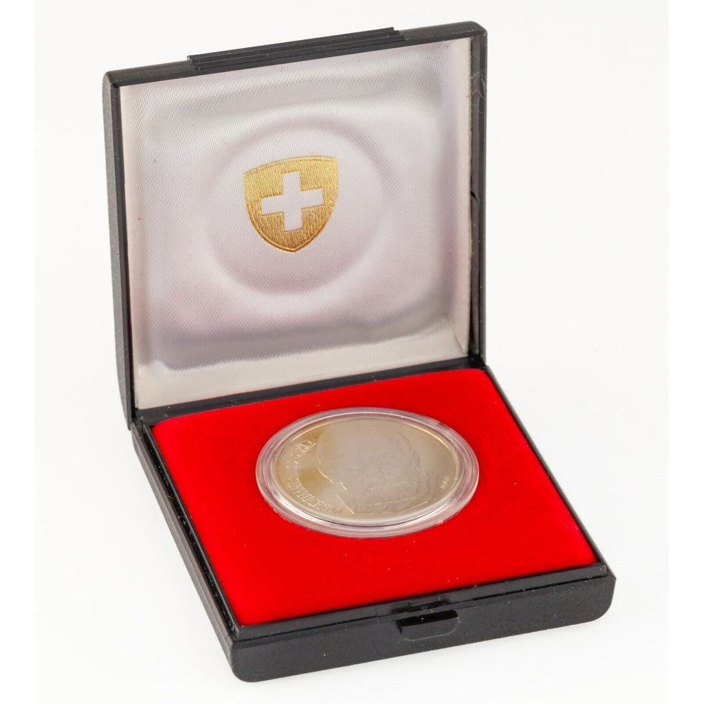 1980 Switzerland 5 Francs Ferdinand Hodler Commemorative Coin w/ Case