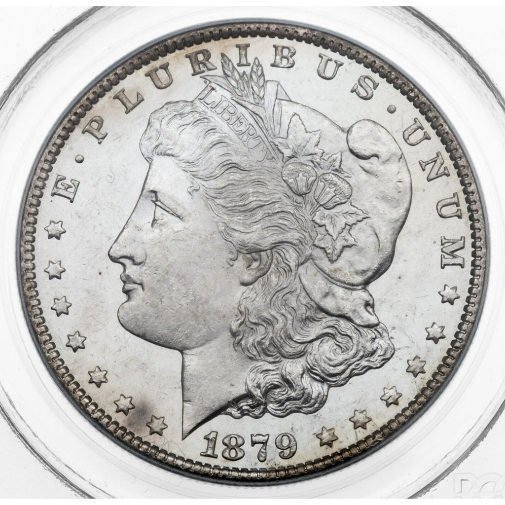 1879-S $1 Silver Morgan Dollar Graded by PCGS as MS-61