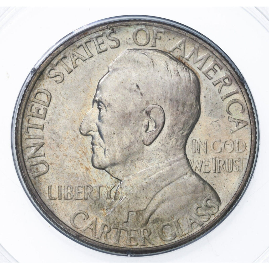 1936 50C Lynchburg Commemorative Half Dollar Graded by PCGS MS65 Rattler