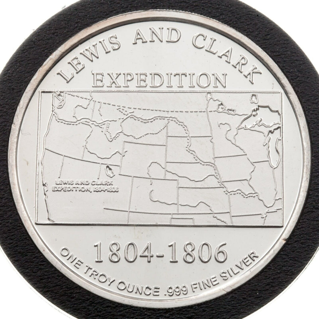Lewis and Clark Expedition 1 oz Silver Troy Once & 2000-P Sacagawea Dollar Set