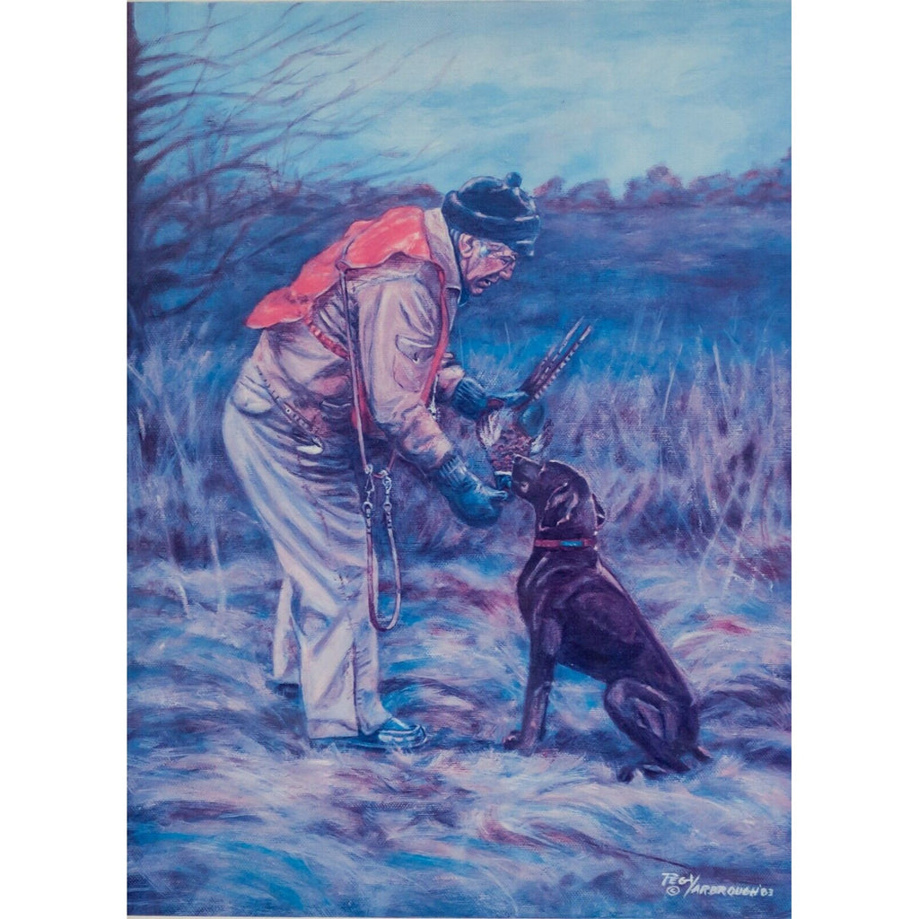 "The Trainer"  Artist Proof Number 29/50 Framed Print by Peg Yarbrough