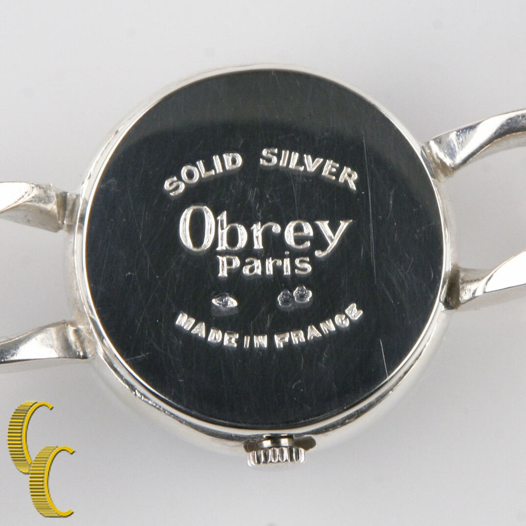 Obrey Solid Silver Women's Quartz Round Watch w/ Silver Link Band