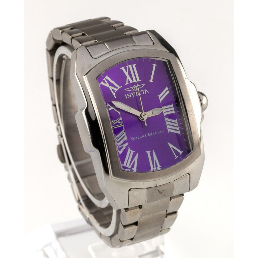 Invicta Women's Stainless Steel Lupah Limited Edition Purple Dial Quartz Watch