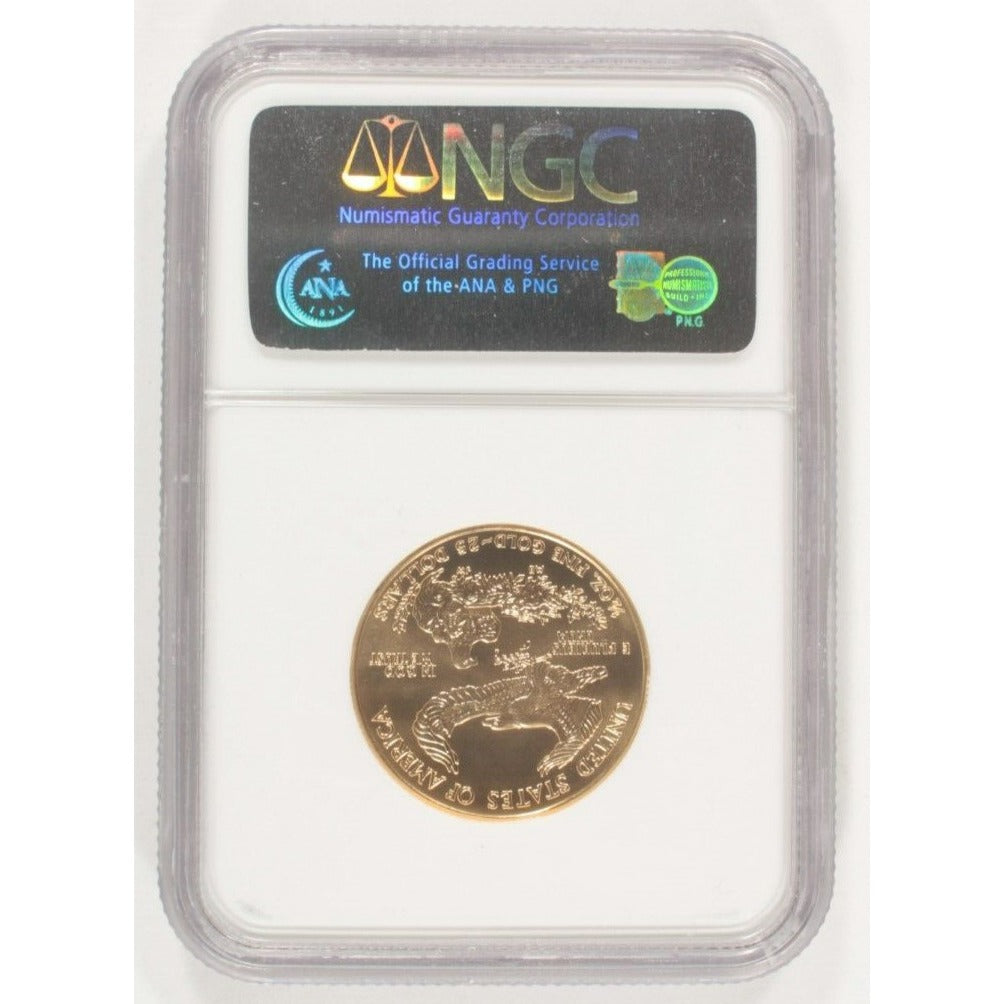 2006 1/2 Oz. G$25 Gold American Eagle Graded by NGC as MS70 First Strikes