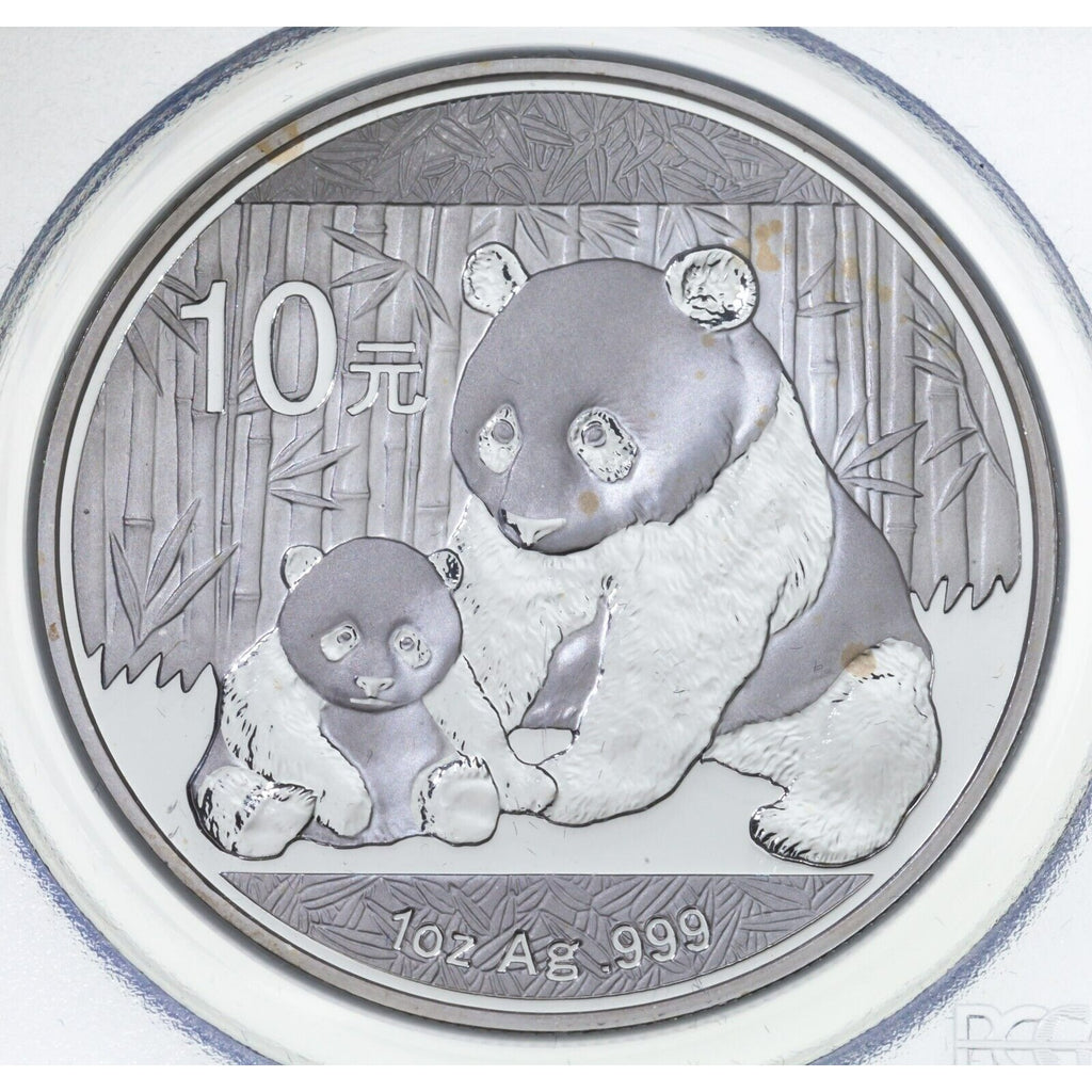 2012 China .999 Silver 1 Oz. Panda Graded by PCGS as MS69 First Strike