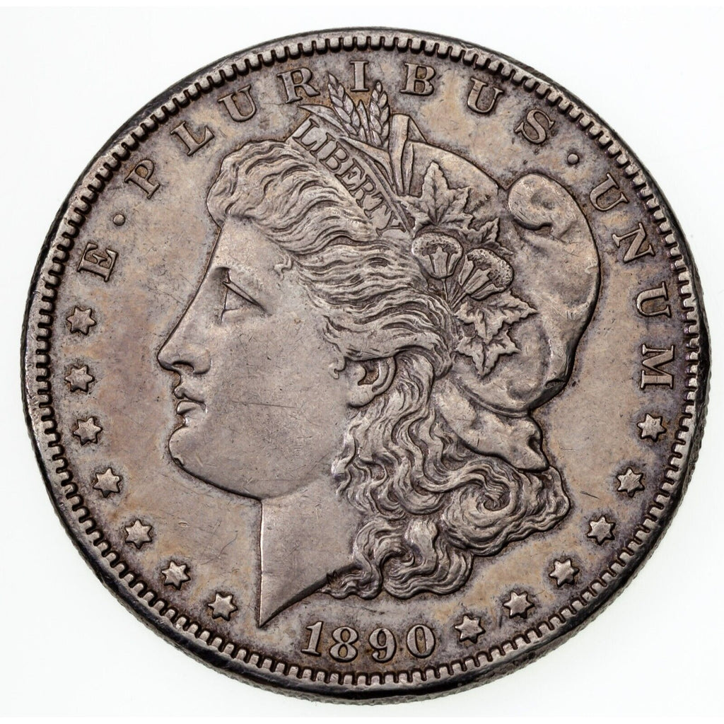 1890-CC $1 Silver Morgan Dollar in Extra Fine XF Condition, Gray, Nice Detail!