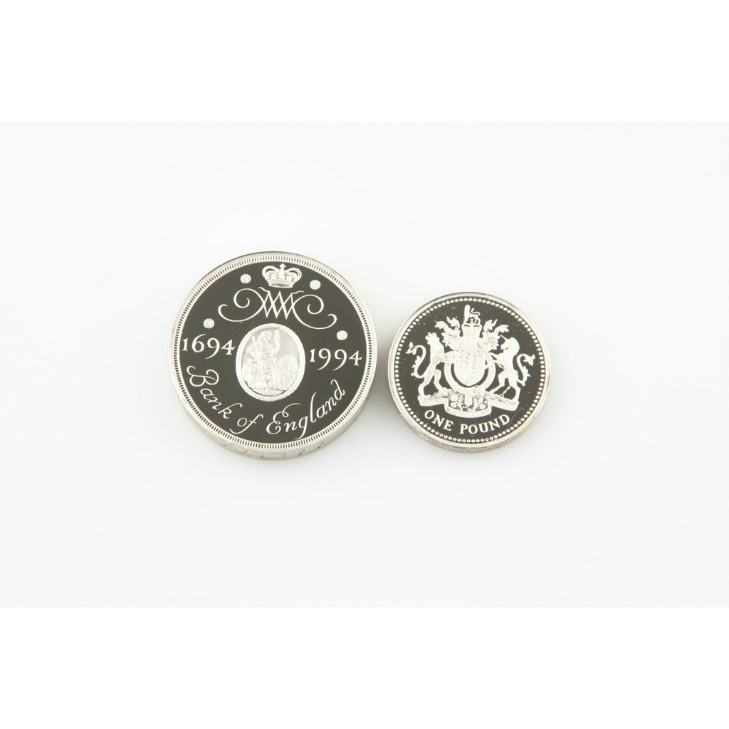 1993-1994 Great Britain One Pound & Two Pound Silver Proof & Piedfort Coin Lot