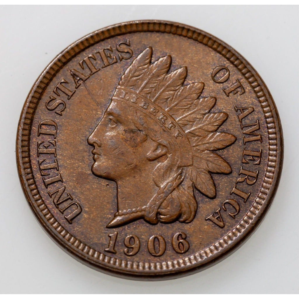 1906 1C Indian Cent in BU Condition, Brown Color, Nice Eye Appeal & Luster