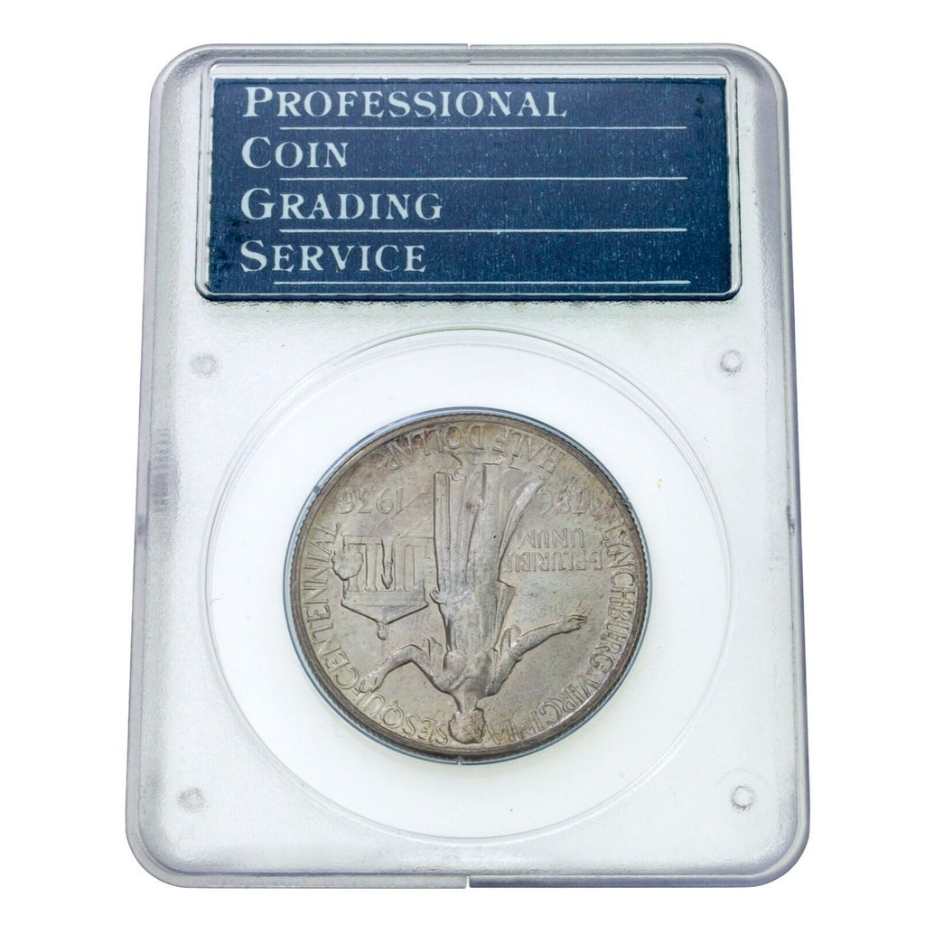 1936 50C Lynchburg Commemorative Half Dollar Graded by PCGS MS65 Rattler