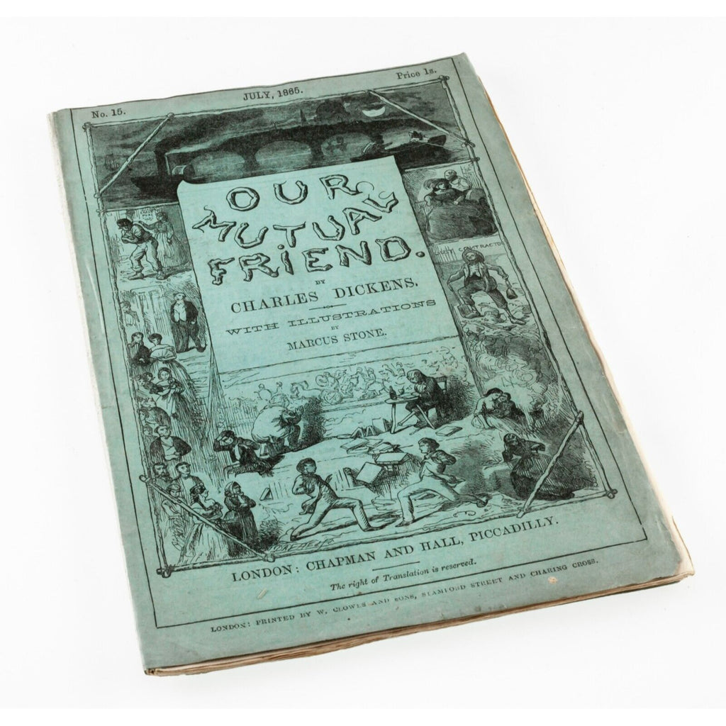 "Our Mutual Friend" by Charles Dickens 1st Edition 20 Vols. in 19 Issues