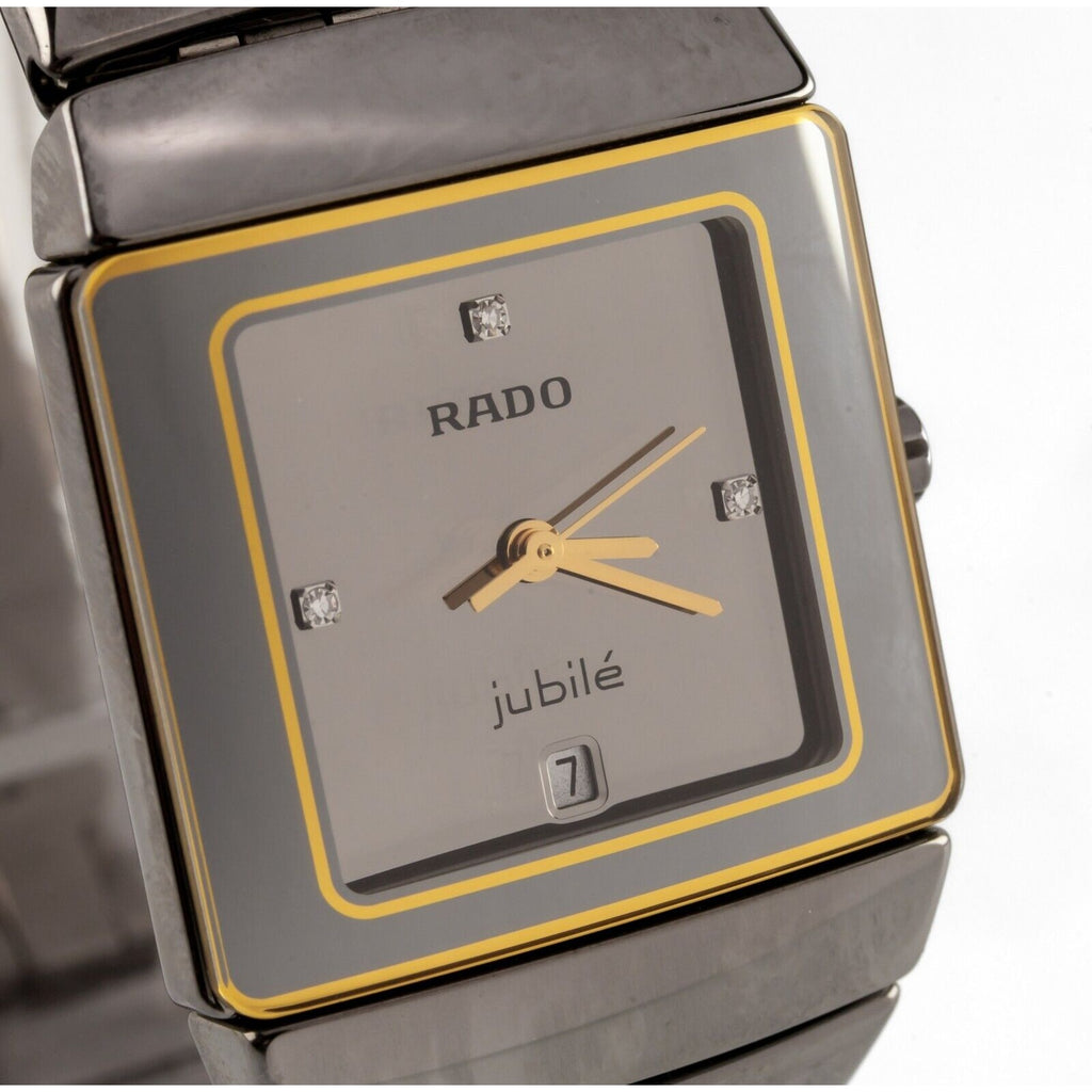 Rado Women's Ceramic Quartz Jubile Diastar Silver Watch 111.0333.3