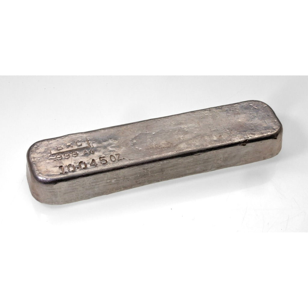 BRC 10 Oz 999 Fine Silver Bar Old Loaf Style 10.045 oz