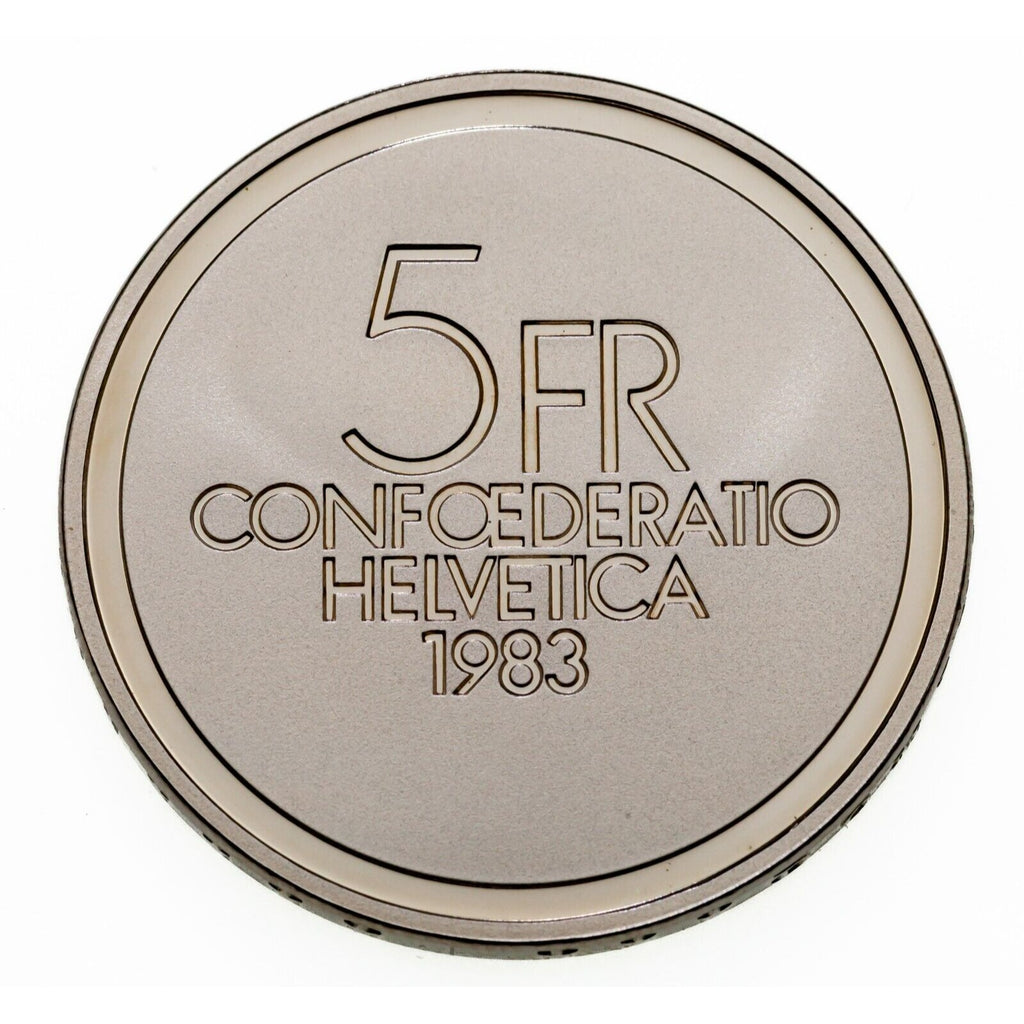 1983 Switzerland Commemorative 5 Franc Ernest Ansermet Coin w/ Case