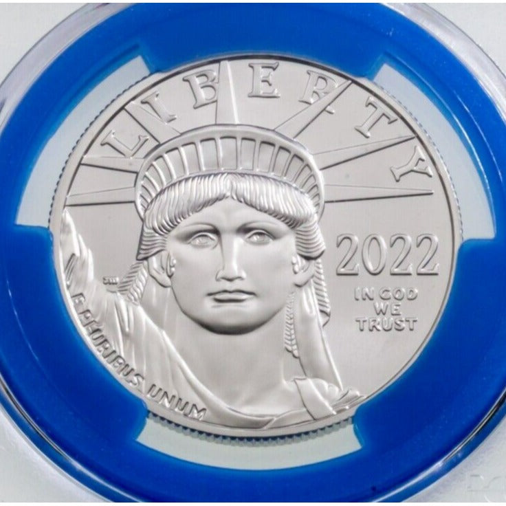 2022 P$100 Platinum Statue of Liberty FDOI Mint Engraver Series PCGS MS70