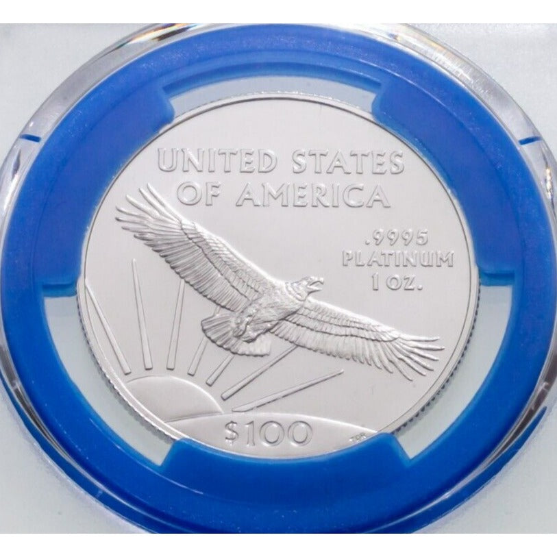 2022 P$100 Platinum Statue of Liberty FDOI Mint Engraver Series PCGS MS70