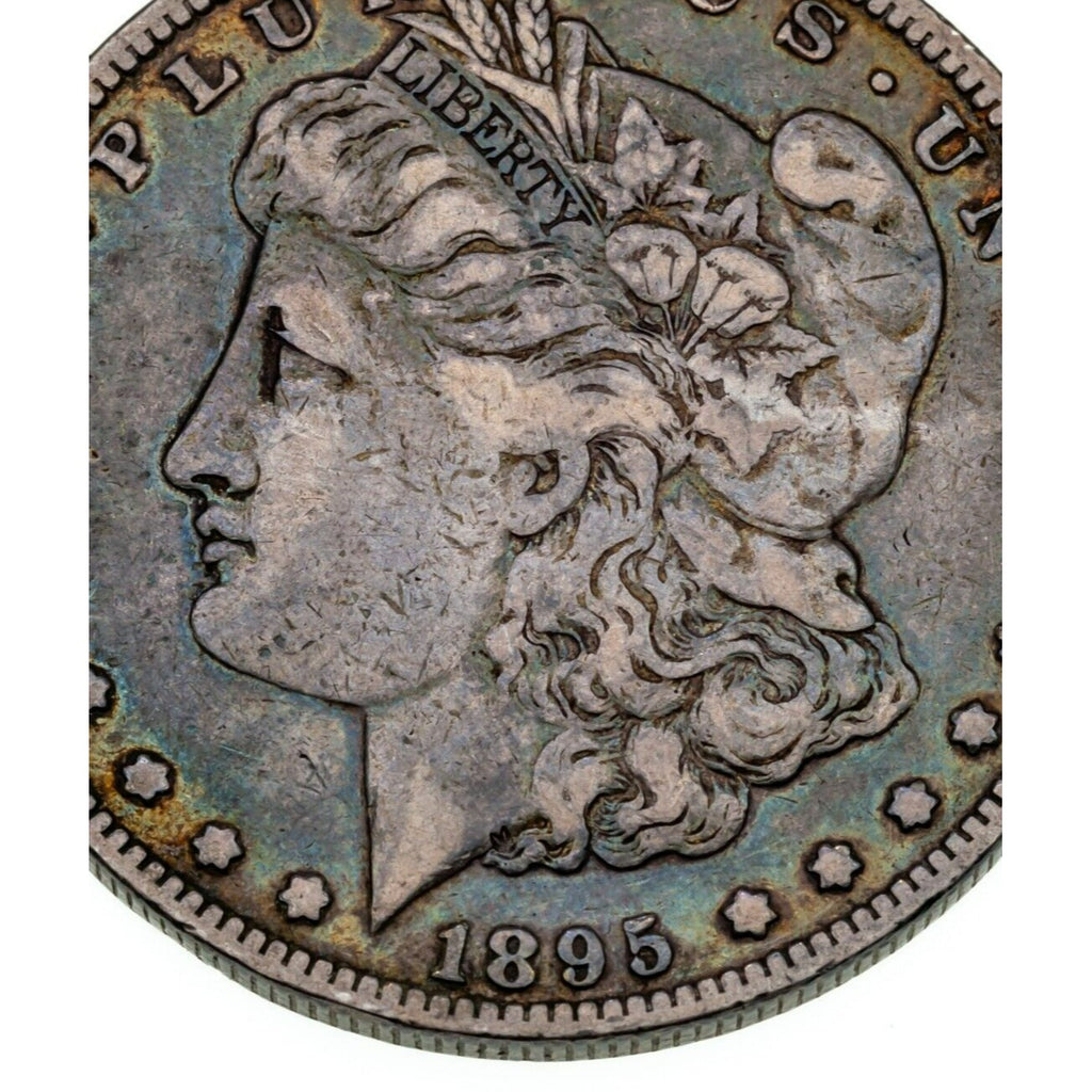 1895-O $1 Silver Morgan Dollar in Very Fine Condition, Original Toning
