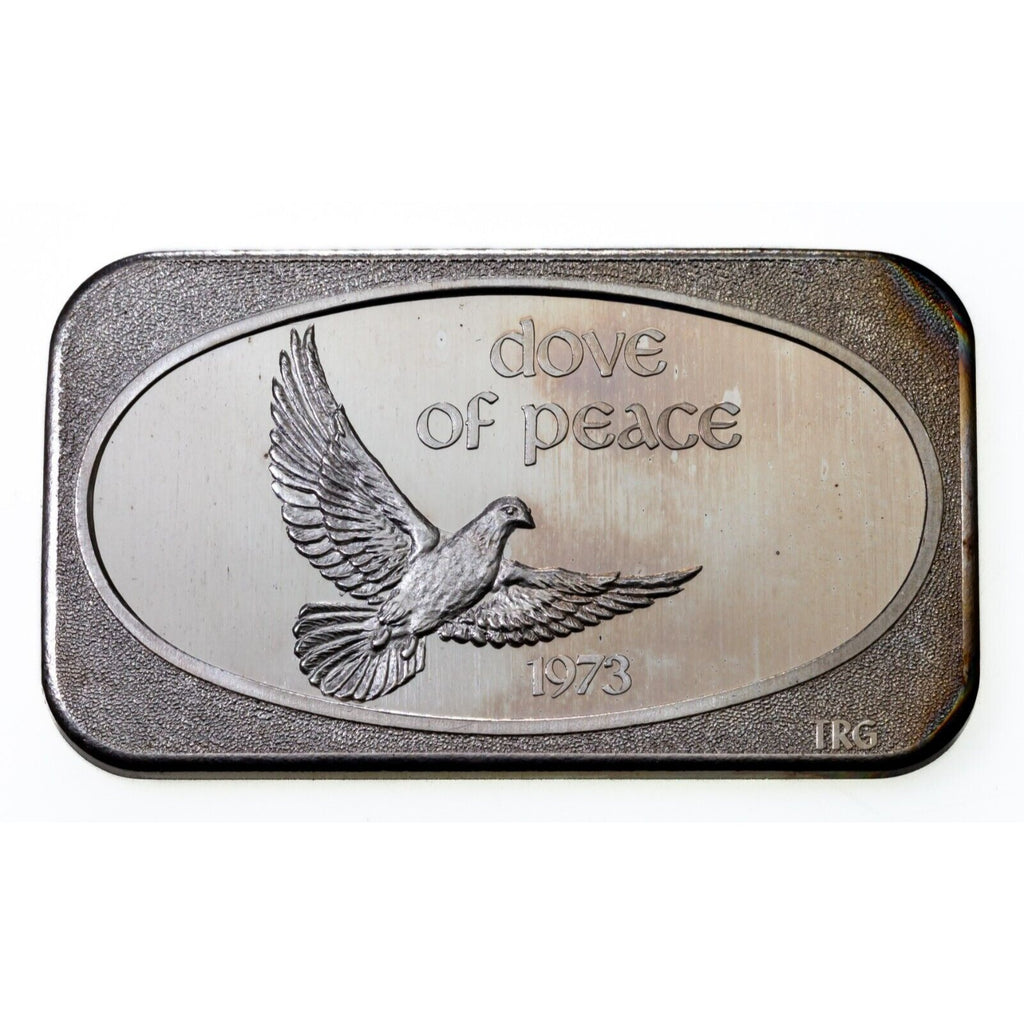 1973 Dove of Peace - USSC Mint 1 oz. Silver Art Bar