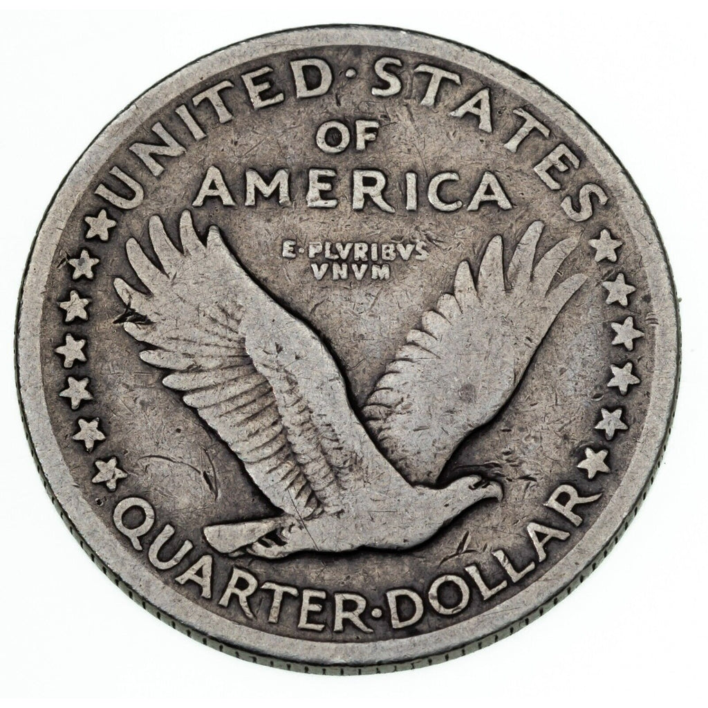1917 Type 1 25C Standing Liberty Quarter in Very Good+ VG+ Condition