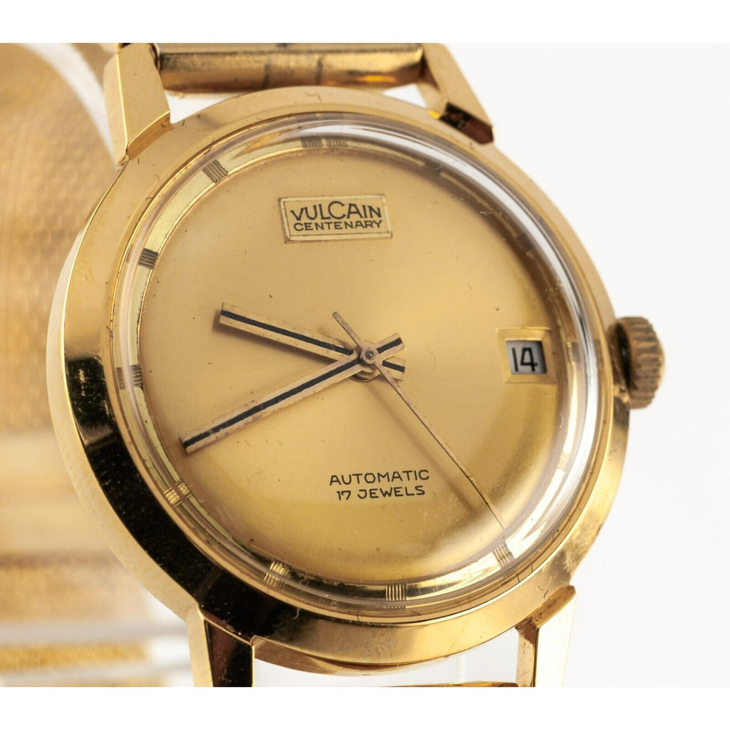 Vulcain Men's Gold-Plated Centenary Automatic Watch Original Box and Paperwork