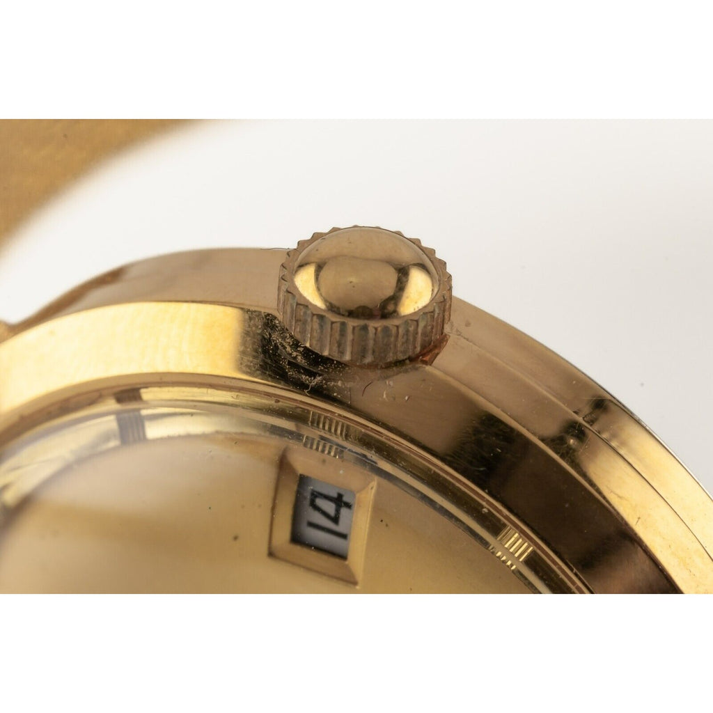 Vulcain Men's Gold-Plated Centenary Automatic Watch Original Box and Paperwork