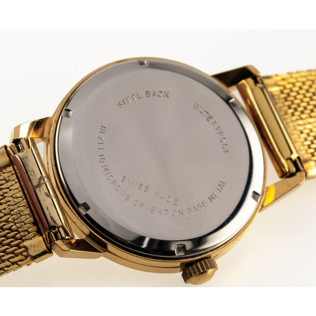 Vulcain Men's Gold-Plated Centenary Automatic Watch Original Box and Paperwork