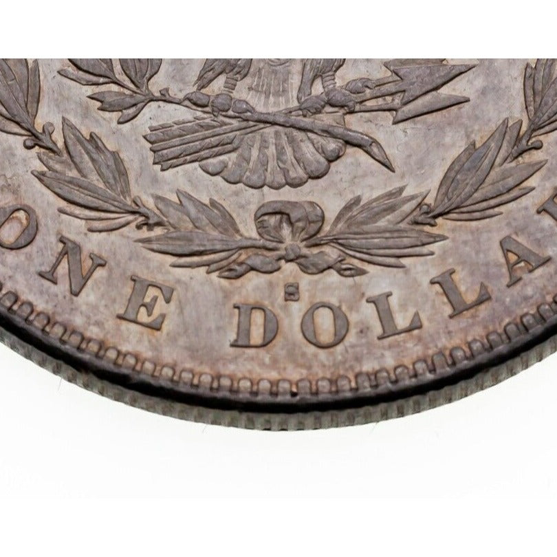 1879-S Rev of 1878 $1 Silver Morgan Dollar in XF Net Condition, AU in Wear