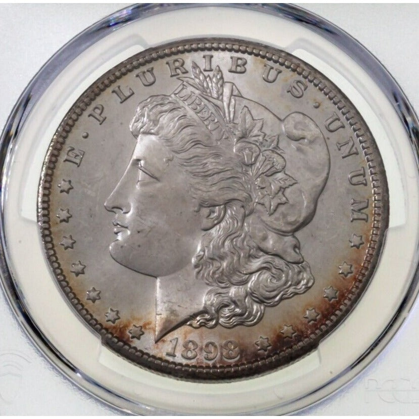 1898-O $1 Silver Morgan Dollar Graded by PCGS as MS-64