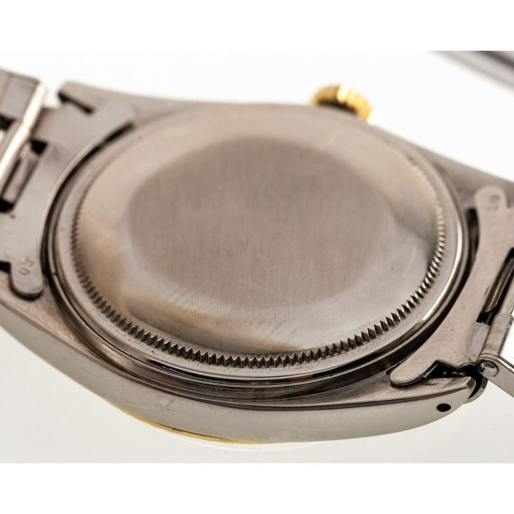 Rolex Men's Datejust Stainless Steel Oyster Band 1601 w/ Yellow Gold Bezel