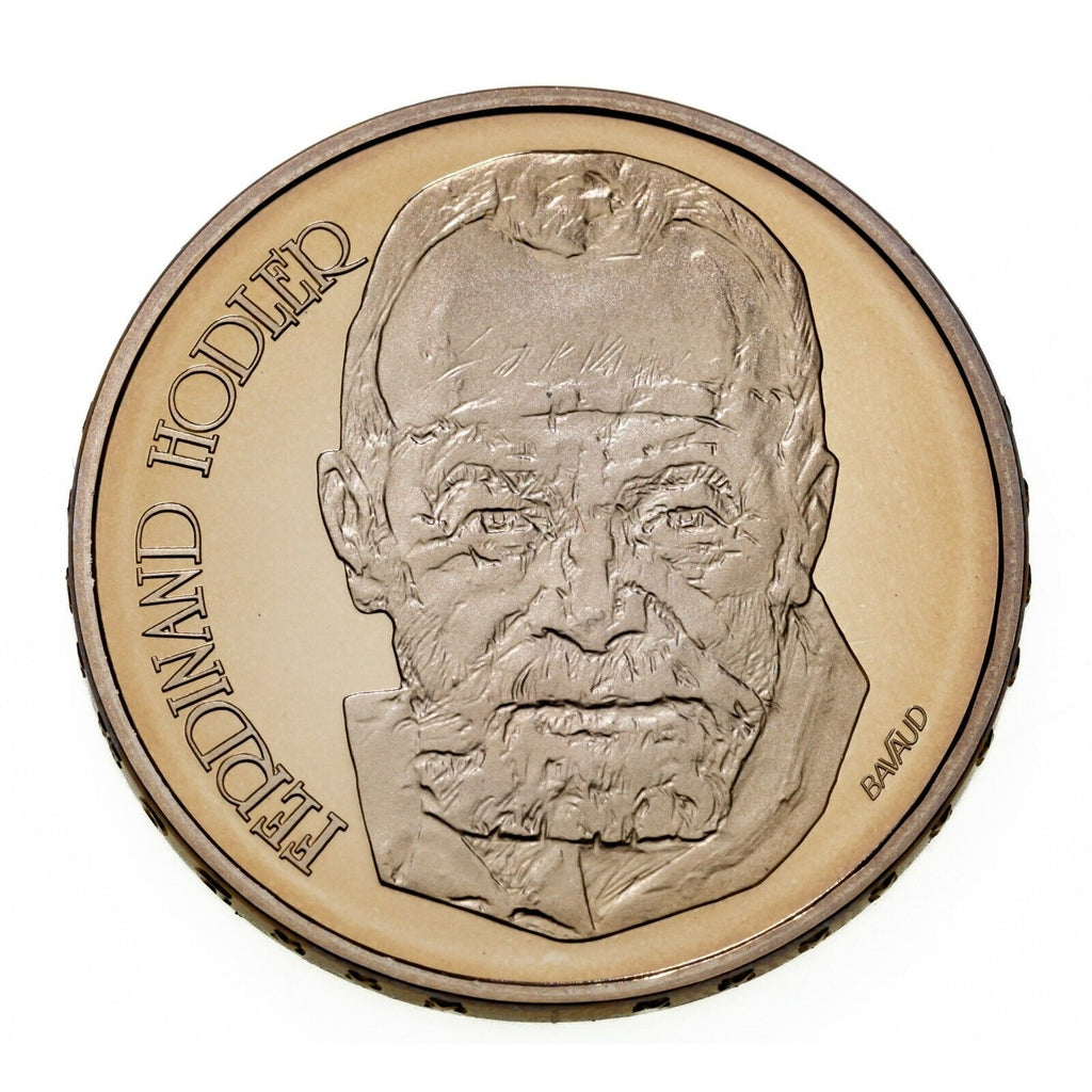 1980 Switzerland 5 Francs Ferdinand Hodler Commemorative Coin w/ Case