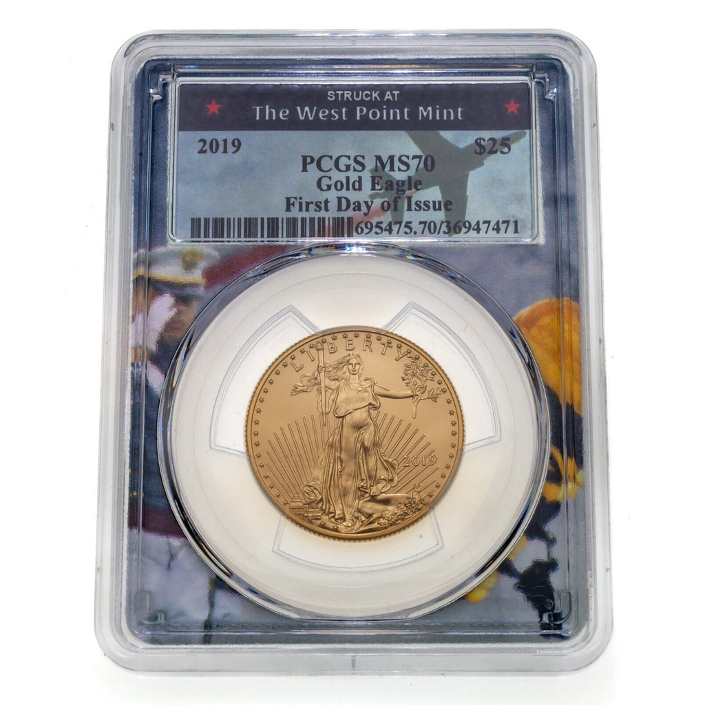 2019 Gold 1.85 Oz American Eagle Bullion Set West Point PCGS MS70 FDOI