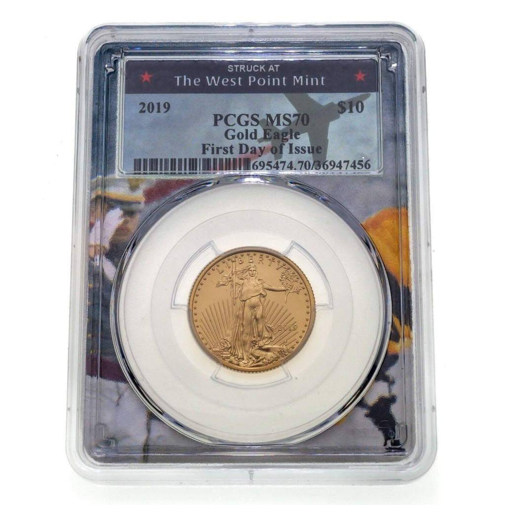 2019 Gold 1.85 Oz American Eagle Bullion Set West Point PCGS MS70 FDOI