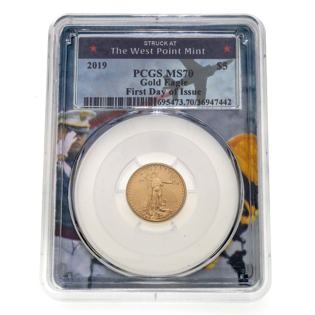 2019 Gold 1.85 Oz American Eagle Bullion Set West Point PCGS MS70 FDOI