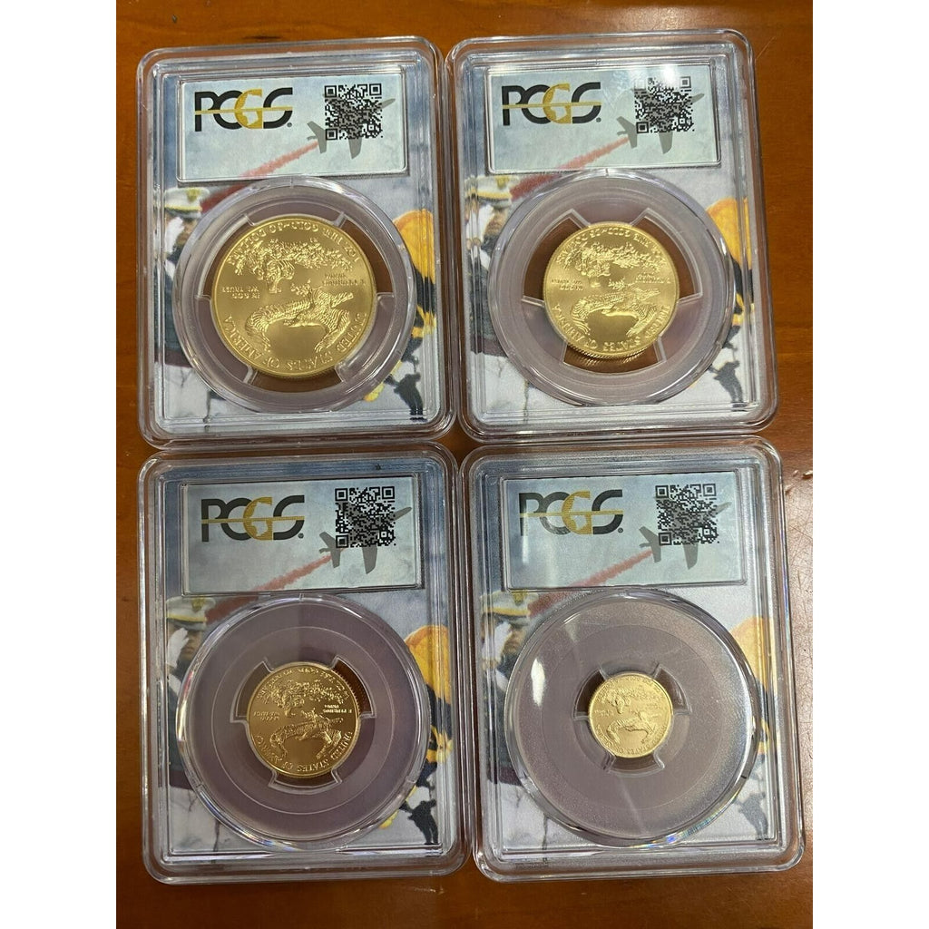 2019 Gold 1.85 Oz American Eagle Bullion Set West Point PCGS MS70 FDOI