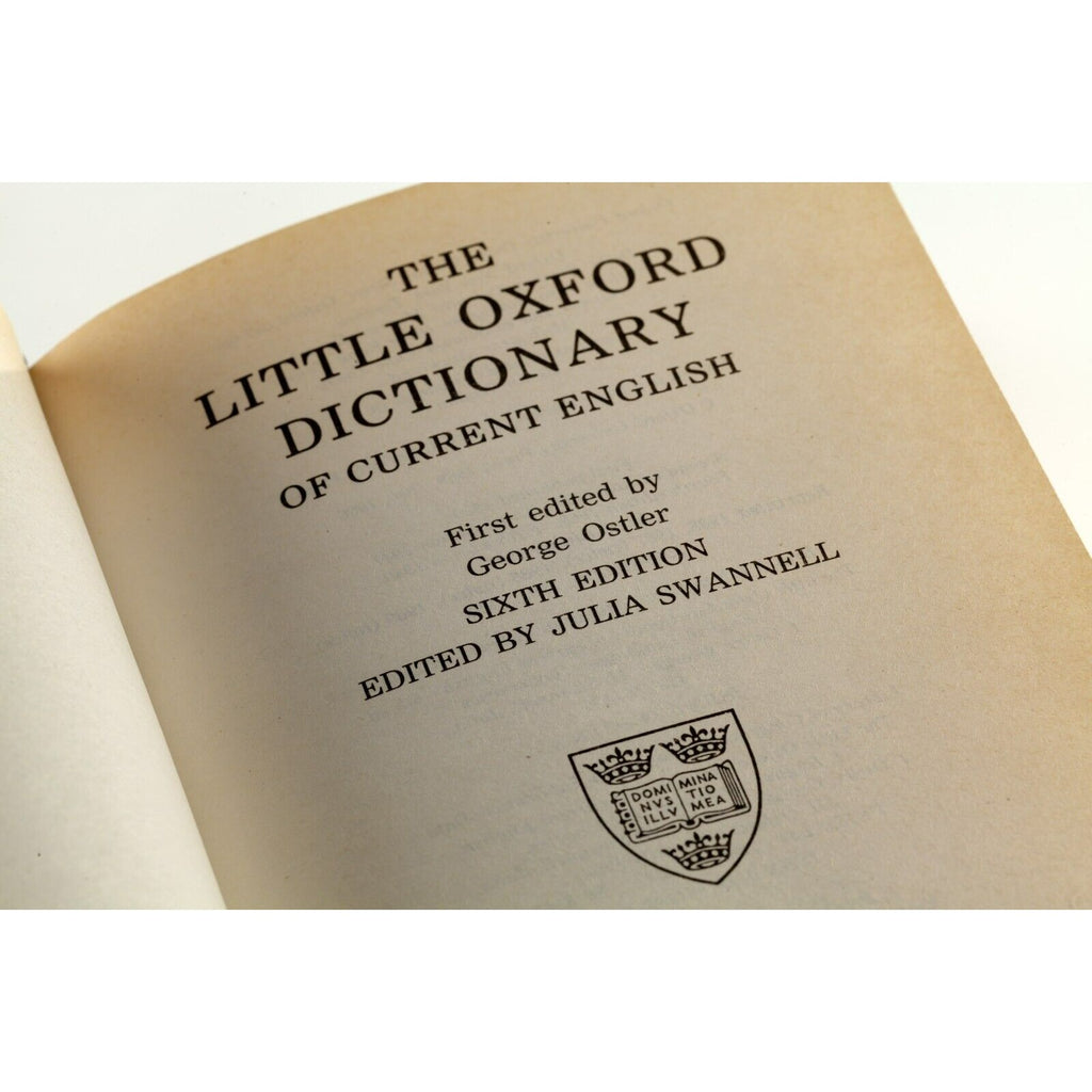 Oxford Pocket Dictionary with Sterling Silver Repousse Cover 6th edition 1992