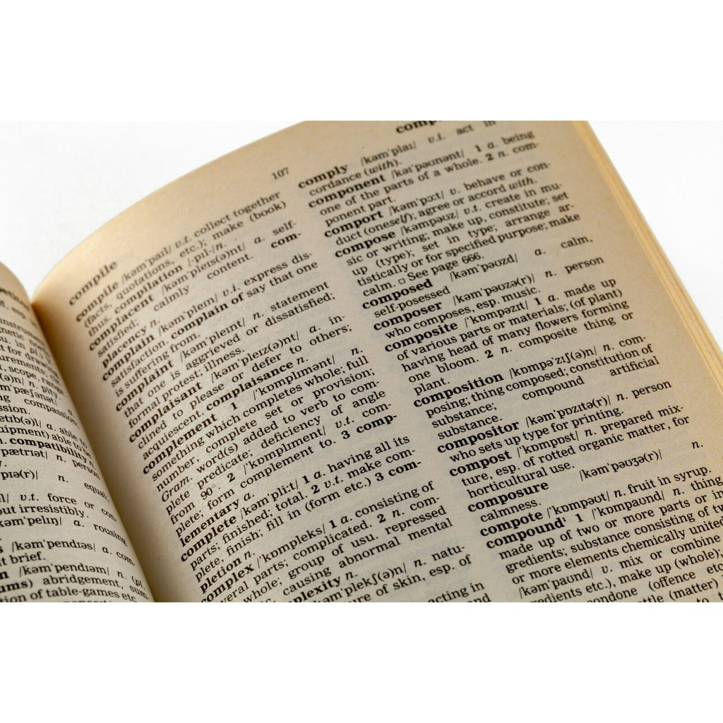 Oxford Pocket Dictionary with Sterling Silver Repousse Cover 6th edition 1992