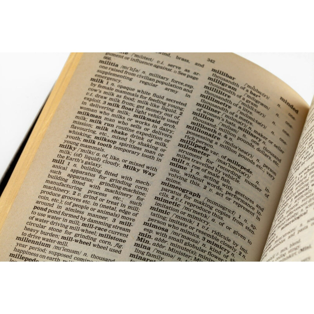 Oxford Pocket Dictionary with Sterling Silver Repousse Cover 6th edition 1992