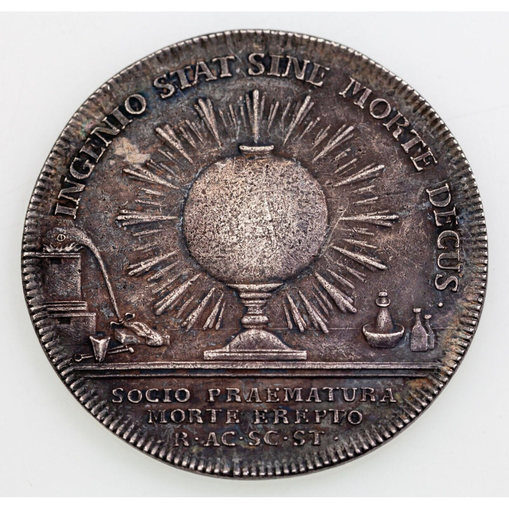 1789 Carl Scheele Chemist Silver Medal 36 mm Diameter