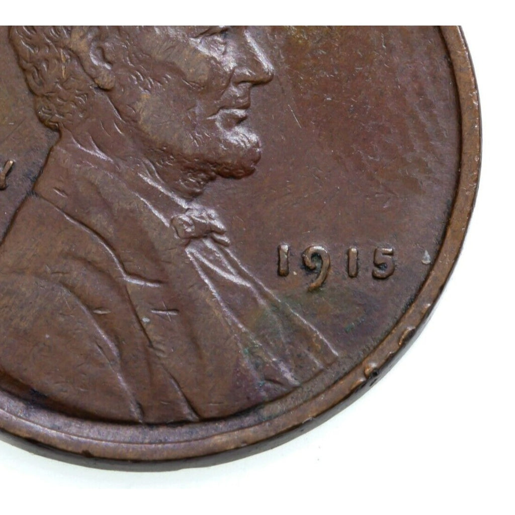 1915 1C Lincoln Cent in Extra Fine+ XF+ Condition Brown Color