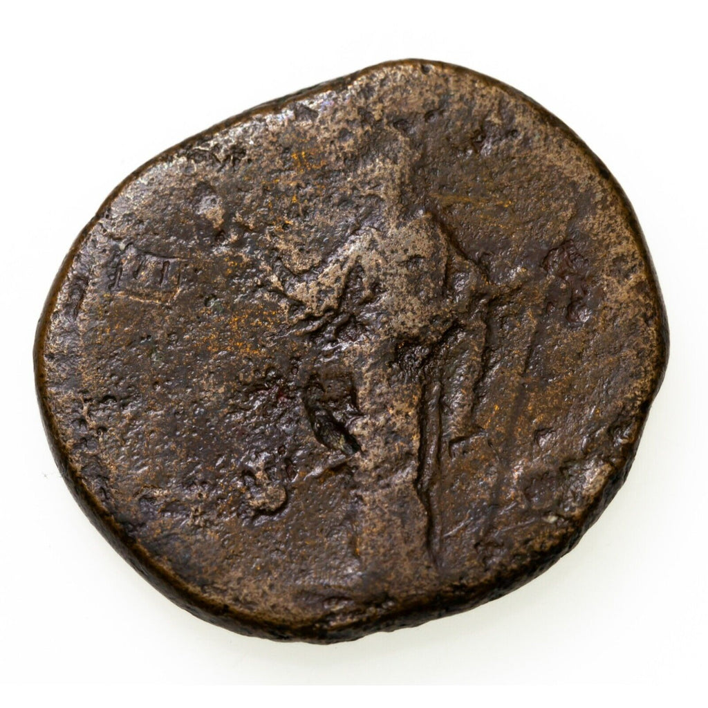 147-150 AD Roman, Faustina II AE As Coin, 11.3 gr, 26.5 mm