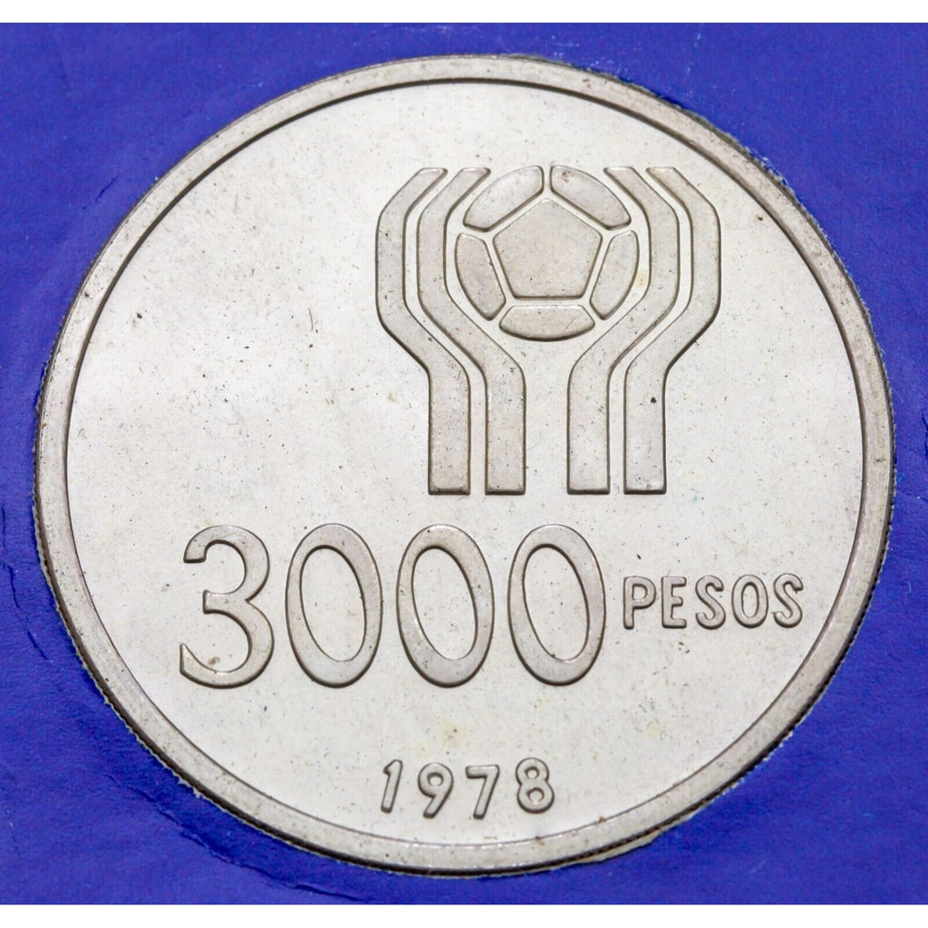 1978 Argentina World Cup Soccer 6 Coin Set 20-3000 Pesos