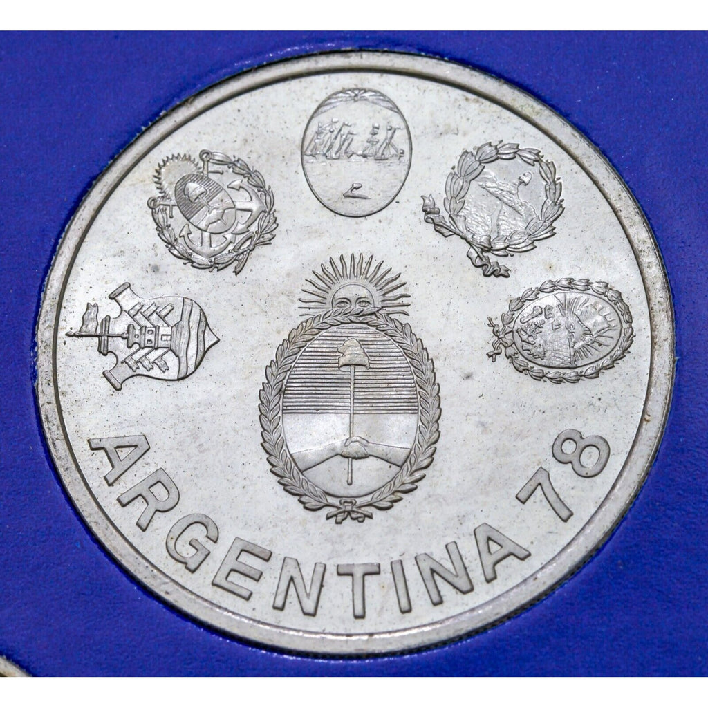 1978 Argentina World Cup Soccer 6 Coin Set 20-3000 Pesos