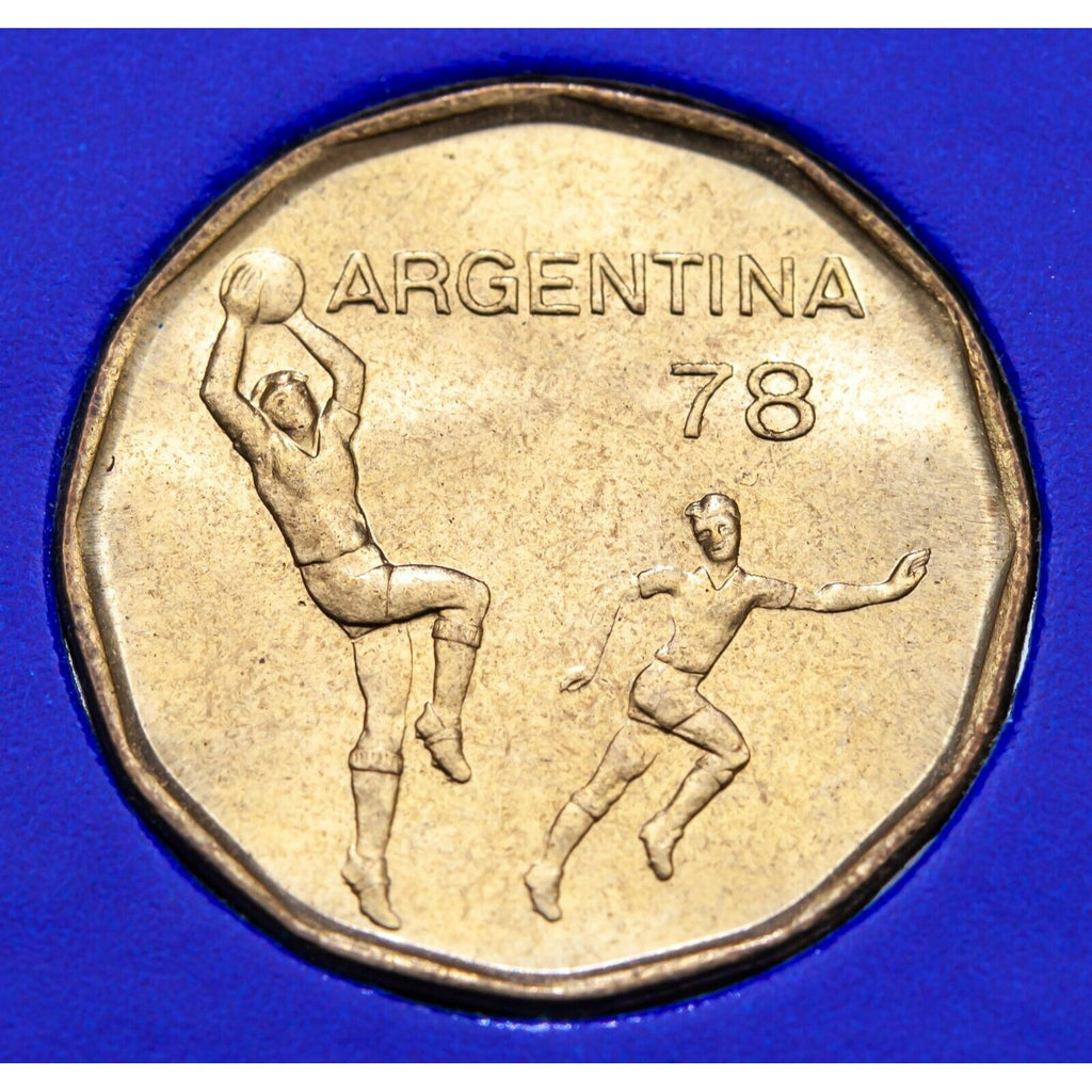 1978 Argentina World Cup Soccer 6 Coin Set 20-3000 Pesos