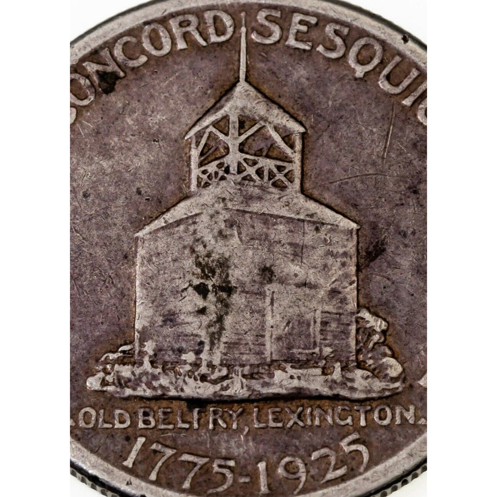 1925 50C Lexington Commemorative Half Dollar in Very Fine VF Condition