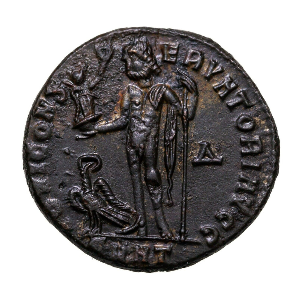 Roman Imperial, Licinius I Jan-Feb 313 AD, AE Follis Coin XF, 4.2gr/ 21mm RIC-73